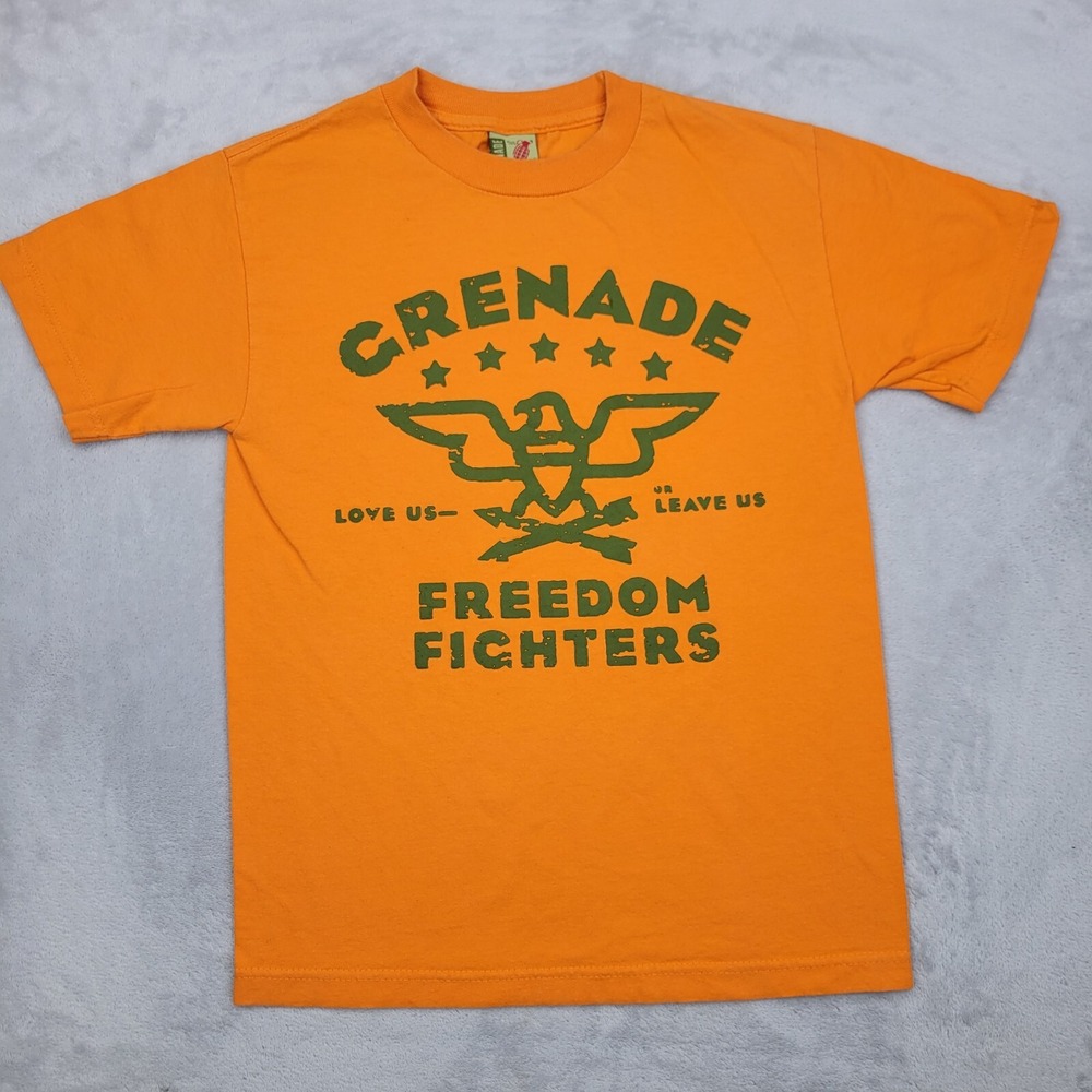 Grenade Gloves Shirt Mens Small Freedom Fighter Jughead‎ Commando Tactical Adult
